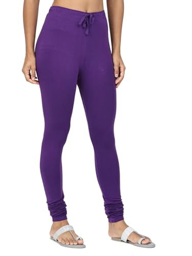 Image of Robinbosky Cotton Churidhar Leggings for Women - Stylish, Stretchable & Flattering Fit for All-Day Comfort