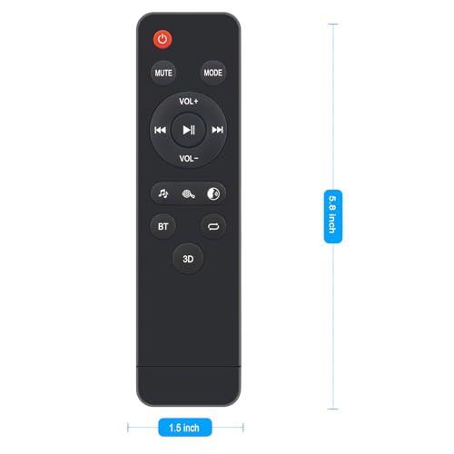 Télécommande de rechange pour barre de son Vmai S5 noire