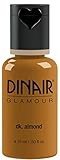 Dinair Airbrush Makeup Foundation | Dark Almond | GLAMOUR: Natural, Light coverage, Matte 1/2oz