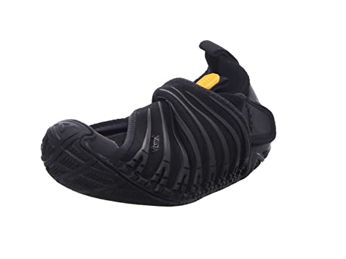 Vibram® FiveFingers® Furoshiki Knit HIGH Women - DAS ORIGINAL im Set - Damen Barfußschuh/Wickelschuh im Strickdesign mit praktischem Transportbeutel, Color:Black, Size:38 EU
