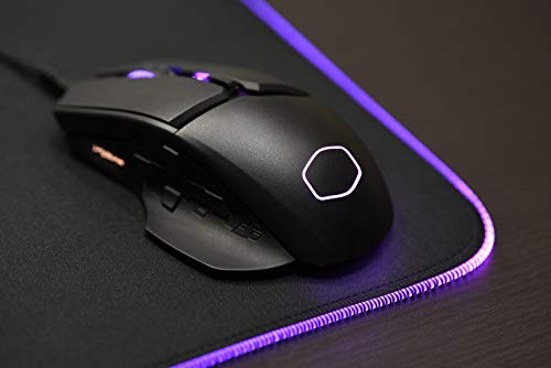 Cooler Master Optical Gaming Mouse (Usb/Gunmetal Black/24000Dpi/8 Buttons/Rgb Led) - Mastermouse Mm830 #TOP7