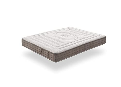 SIMPUR: Colchón Multi Flexi 150x190 cm - Altura 25 cm - Soporte Excelente- Firmeza Media - Muelles Ensacados NUEVA GENERACIÓN y Visco Alta Densidad - Multi Confort de Alta Gama - Alta Ventilación