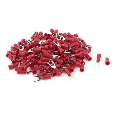 210pcs 22-16 AWG Wire Cable Connector Insulated Fork Spade Terminal for #8 Stud