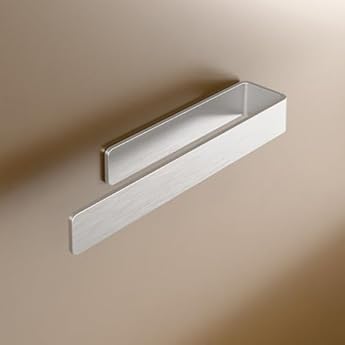 Foto di LIEBHEIM Porta Asciugamani Bagno Adesivo - Appendi Asciugamani Bagno - Portasciugamani Adesivo - Portasciugamani da Parete - senza forare (alluminio spazzolato, 22 cm)