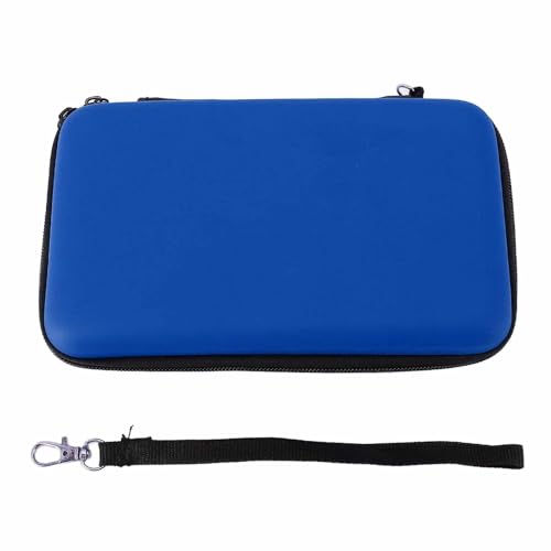 Image of LICAEVEY Portable Hard Shell Carry Case for New 3DS XL, Protective Travel Storage Bag with 8 Game Slots, Compatible with Super Edition, New 2DS XL, GPD 5.5in Gamepad Tablet (Blue)