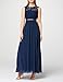 Produktbild Amazon-Marke: TRUTH & FABLE Damen Maxi-Spitzenkleid, Blau (Blue Blue), Label:M