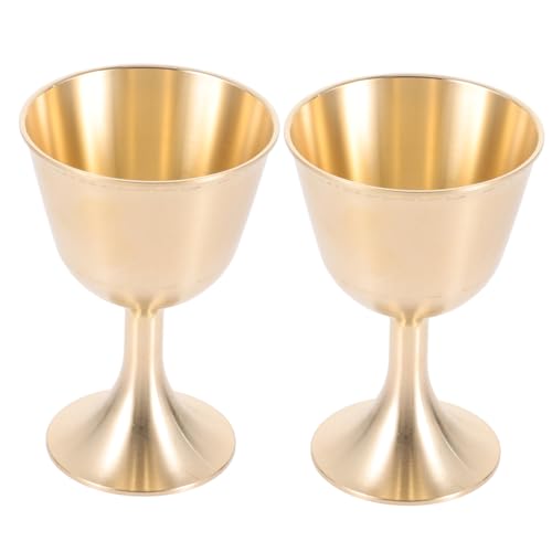 PRETYZOOM 2pezzi Coppa Sacrificale Rame Bicchiere Decorativo Per Offerte Per e Cerimonie Capacità Ottimale e Design Alta e Versatilità