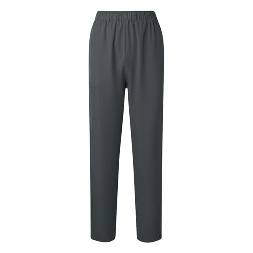 Image of Women's Medica Scrub Pants Pull On Workwear Cargo Pocket Elastic Waist Hospital Uniform Trousers