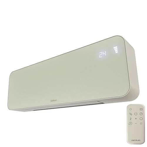 Cecotec Chauffage Céramique Mural ReadyWarm 3000 Textile. 2000W, 3 Modes, Oscillation, LED,...