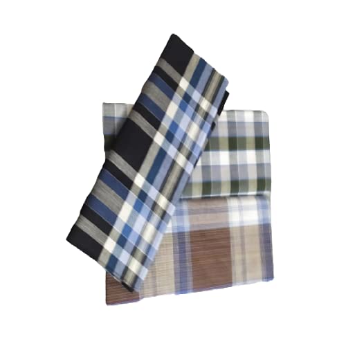 Men's Lungi - 3 Piece (2.50 meter) (100% Pure Cotton) (Export Quality Printing/Skin Friendly) (Multi-Colored)-_SAJ122