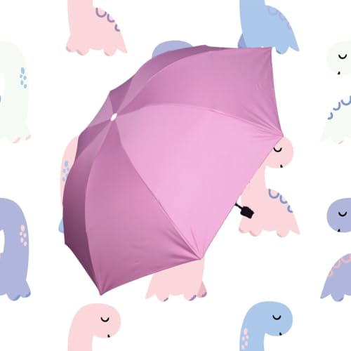 Image of KEKEMI 3 Fold Plain Pipine Umbrella for Men & Women