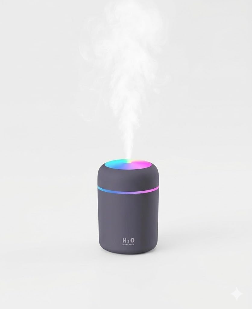Little Yogi Homes Colorful Mini USB Humidifier – Portable Personal Desktop Cool Mist Humidifier with 2 Spray Modes, Auto Shut-Off & LED Light, Super Quiet for Car, Office, Bedroom (Multicolor)-image-41