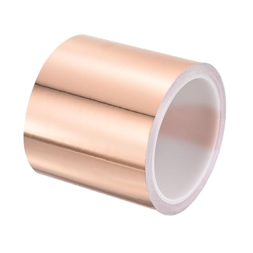 PATIKIL Copper Tape 3.54 Inch x 11 Yards 0.05 Thick Copper Foil Tape Single Sided Conductive Adhesive EMI Shielding for Electronics, Circuits, Grounding