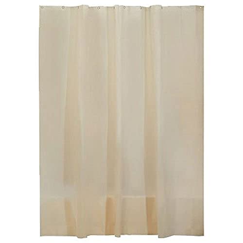 iDesign Mildew-Free EVA 5.5 Gauge Shower Liner, 72 x 72, Sand