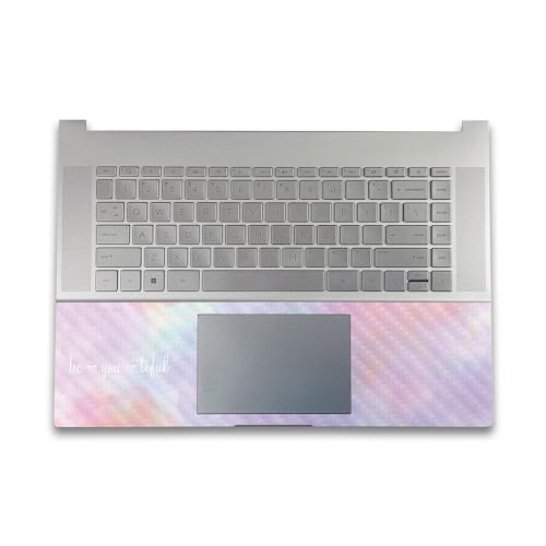 Image of Carbon Fiber Gaming Skin Compatible with HP Envy x360 16 inch (2023) - BeYouTiful - Premium 3M Vinyl Protective Wrap Decal Cover - Easy to Apply | Crafted in The USA by MightySkins