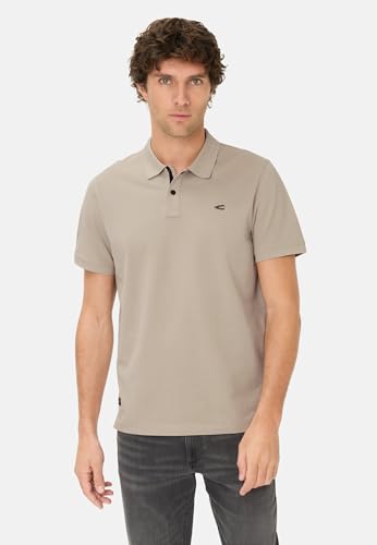 camel active Herren Poloshirt mit Druckknöpfen Beige, Menswear-XL – Ansicht 2