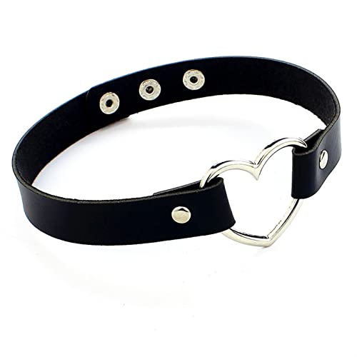 Collier ras du cou gothique en cuir, une idée de cadeau rock pour adolescentes