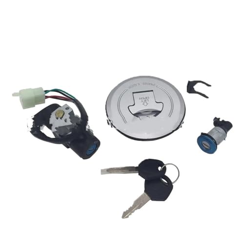 Contacteur d'allumage pour moto M3 avec bouchon de réservoir et clé de verrouillage carburant