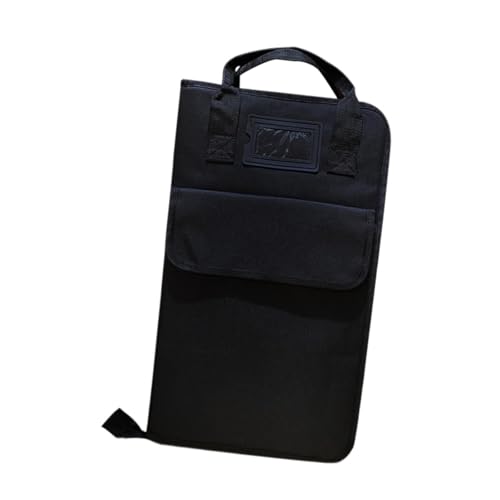 Tachiuwa Bolsa para baquetas, bolsa para baquetas, estojo para baquetas, estojo de armazenamento para iniciantes, adultos e crianças, Preto