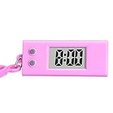 ✔️Cette mini montre de poche numérique est fabriquée en matériau ABS de haute qualité, elle est solide et durable.