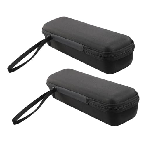 Abaodam 2 Piezas Bolsa De Almacenamiento De Micrófono Organizador De Micrófono De Micrófono Funda para Micrófono De Mano Soporte para Micrófono Monedero De Micrófono Eva Black