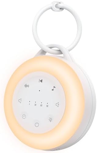 Portable White Noise Machine, 24 Soothing Sounds, 3 Timer Setting...