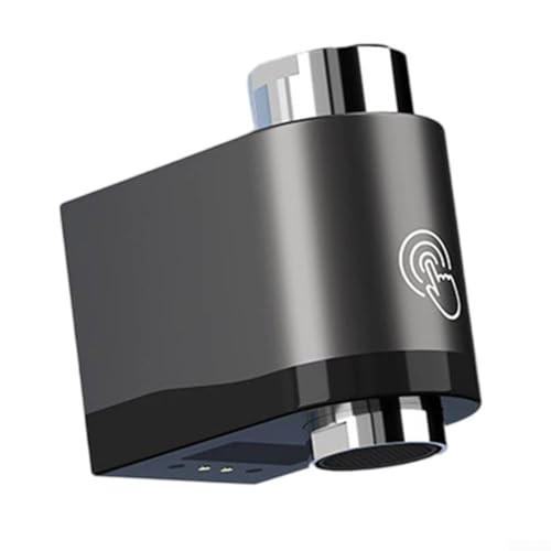 Sensore intelligente per risparmio idrico, doppio sensore a infrarossi, attacco per rubinetto con rilevamento laterale inferiore, spegnimento automatico, per cucina, bagno, lavello (grigio)
