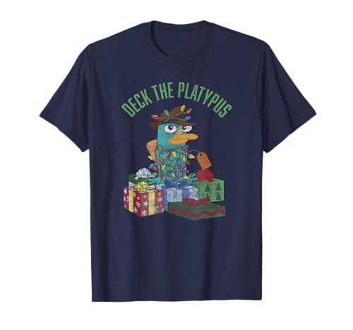 T-shirt Perry le Plus-que-parfait Disney Phineas and Ferb de Noël pour fan