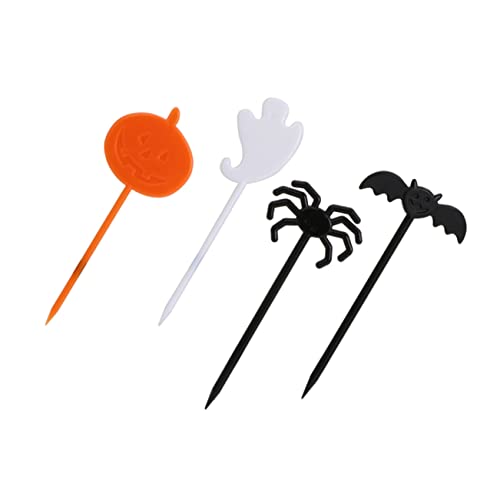 Amosfun Lot De 40 Cure-Dents Jetables En Forme De Fruits Pour Halloween Décorations Pour Cupcakes Roses Pour Gâteaux Pour Bébé Rouge Célébrant Le Nom