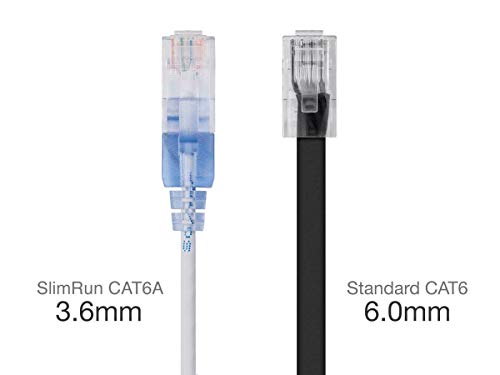 image for Monoprice Cat6A Ethernet Patch Cable - Snagless RJ45, 550Mhz, 10G, UTP