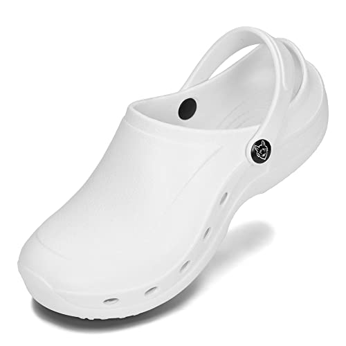 PLAME Chodaki ogrodowe unisex bardzo lekkie buty ogrodowe dla kobiet i mężczyzn F90012 / Biały 43