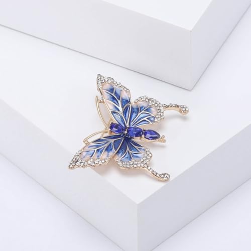 Image of Insect Animal Brooch Pin for Women Rhinestone Lapel Pins Vintage Brooches for Costume Accessories