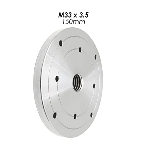 Mandrin de tour à bois 6 pouces avec bride et filetage M33 x 3,5 - 7