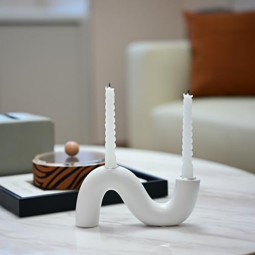 Bougeoir en céramique pour table basse et repas chaleureux - 6