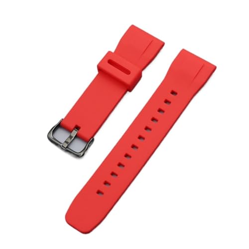 DNYXGDGSL JVI PROTREK V[Y PRG-650/650Y PRG-600 PRW-6600 GA-2000 ΉVREHb`oh Y AEghA X|[c h Xgbv 24mm(Red black buckle)