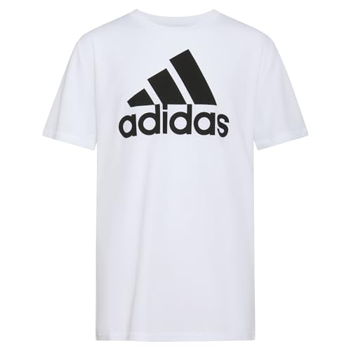 Camiseta Adidas masculina de manga curta com absorção de umidade Stay Dry Aeroready, Branco, X-Large (18/20)