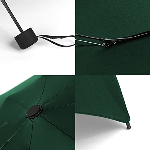 Gaoyaing Mini Travel Umbrella Sun&Rain Lightweight Small And Compact Suit For Pocket Parasol With 99% Uv Protection For Women Men Kids 39 Inches Dard Green #TOP3