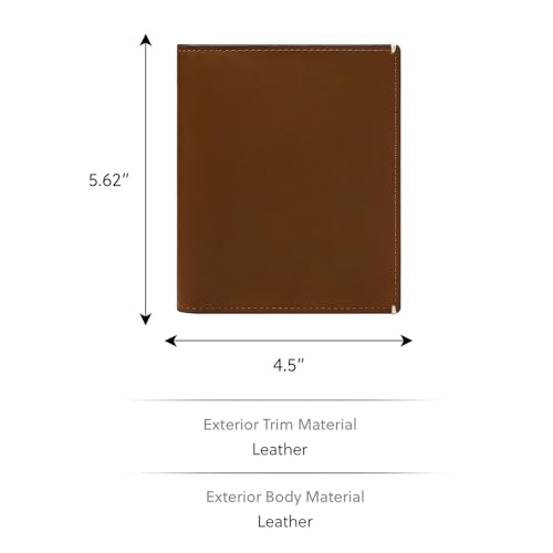 Fossil Westover Portemonnaie/Kartenetui aus Leder oder Polyester für Herren Mattes Braun 11.43 cm L x 1.91 cm W x 14.27 cm H – Ansicht 4