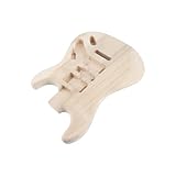 Fesjoy Cuerpo de Guitarra Eléctrica sin Terminar Hecho a Mano, Acabado Liso para Personalizar Amantes y Artesanos de la Guitarra (Hombre nervioso)