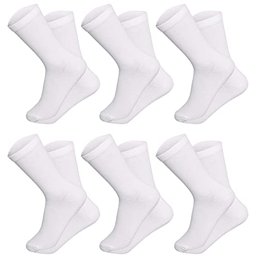 Image of Calf Length Full High Pure Cotton Plain Solid Color Formal Socks For Men and Boys - Pack of Pairs Free Size