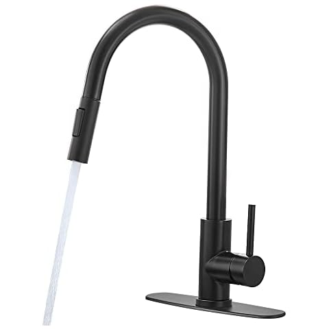 HVNVN Grifo de cocina con pulverizador extraíble de arco alto Cover