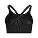 adidas Women's TLRD Impact Luxe High Support Zip Bra, Black/White, 42DD