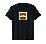 Canoe Paddle Portage Riffle Camping BWAC Brown Sign Stern T-Shirt