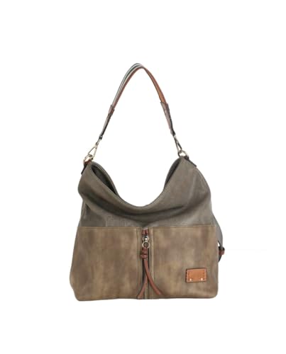 Kbas - Hobo pu con cremallera para mujer