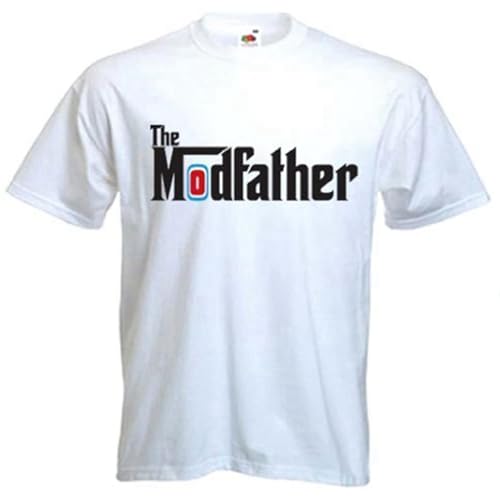 DEVELL The Modfather Mens Mod T Shirt White 3XL