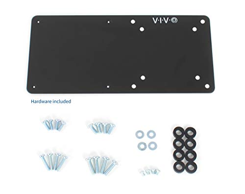 Image of VIVO Steel Arm Bracket Holder for Intel NUC, Back of Monitor VESA Metal Plate Mount Extension, Black, MOUNT-VESA01
