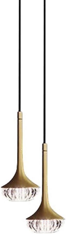 Luminaire suspendu moderne en cristal de luxe et métal doré B