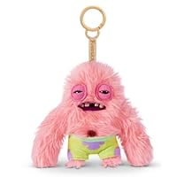Fuggler SpongeBob 5-Inch Plush Keyring by ZURU, Funny Ugly Monster Bag Clip-on Stuffed Animal, Multiple Characters Available (Patrick)