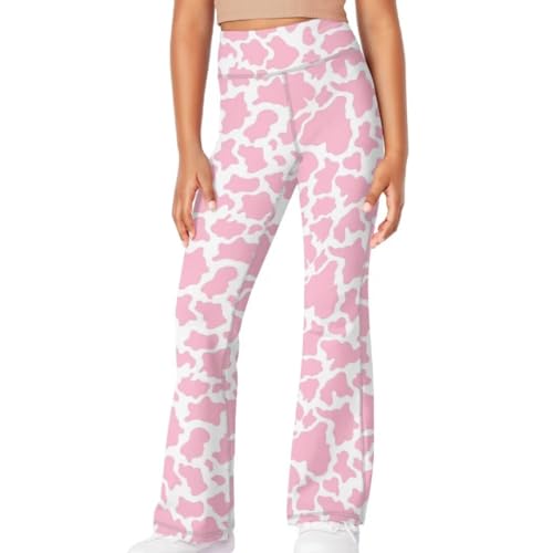 Image of Girls Flare Leggings 5-14T Cute Bell Bottoms for Girl Yoga Pants for Gym