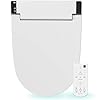 VOVO VB-6000SE Elongated Bidet Toilet Seat, Warm Water, LED Light, Heated Seat, White, Dryer, Stainless Steel Nozzle, Made in Korea